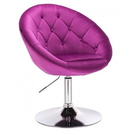 Кресло Senior фиолетовый велюр+хром Primel 2022