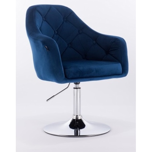 Крісло Luxury синій велюр + хром Primel 2022