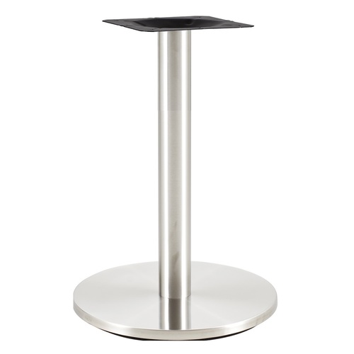 Опора для стола Тахо, металл, inox нержавейка, высота 72 см, диаметр 40 см Mebelmodern