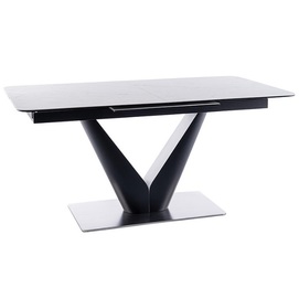 Обідній стіл розкладний Canyon Ceramic біло-чорний Signal