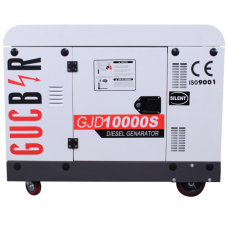 Генератор дизельний Gucbir GJD10000S-3, 10 kVA, Diesel, 3Phase, Electric Start, 4 Whell, with Canopy