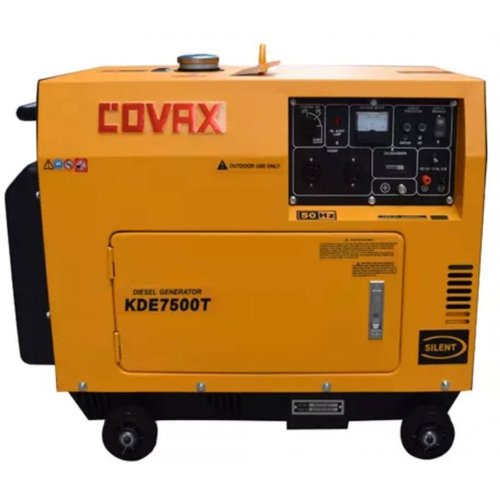 Дизельний генератор Covax Covax 7500T, 6 kW, Diesel, 1Phase, Electric Start, 4 Whell, with Canopy