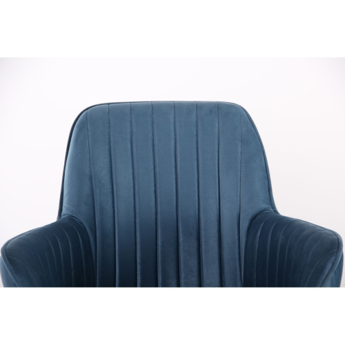 Крісло Аспен хром тканина Flox 85 синій із штрихкодом EAN Famm