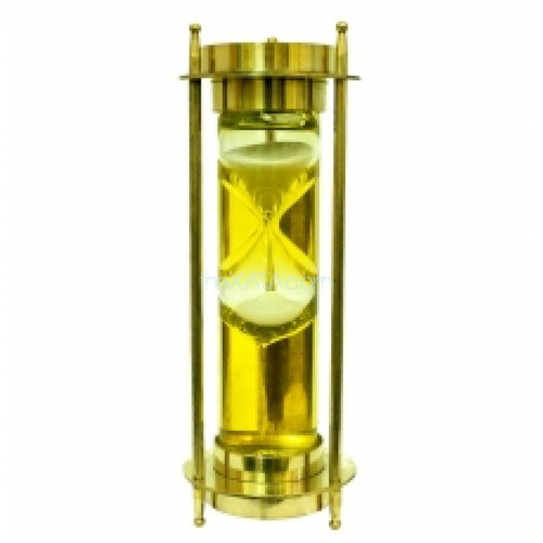 Часы латунные песочные с компасом, 2 цвета (фа-чп-09)