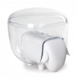Контейнер для хранения ватных палочек Sheepshape Cotton Box Qualy бело-прозрачный