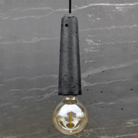 Лампа шнур сірий бріолет темно-сіра Agara