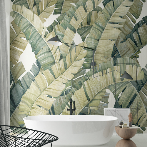 Дизайнерські шпалери Пальмові листя TO-151 вологостійкі ширина 1.3м TheОбоі