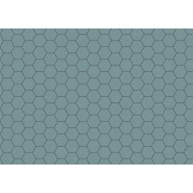 Дизайнерські шпалери hexagon сині вологостійкі ширина 1.3м TheОбоі