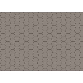 Дизайнерські шпалери hexagon коричневі вологостійкі ширина 1.3м TheОбоі