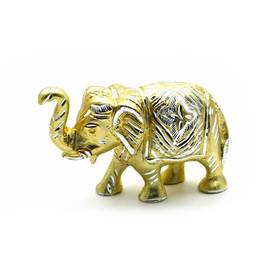 Слон різьблений алюміній (19х10,5х6 см) (Elephant med Fine