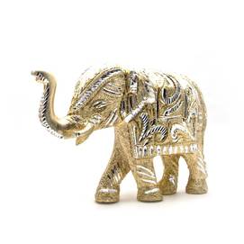 Слон різьблений алюміній (24х16,5х7 см) (Elephant Cut Big