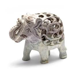 Слон кам'яний різьблений (10,5х12, х6 см) (4 "