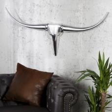 Голова (панно) Horns Bull 90cm (Z8913) Invicta срібло