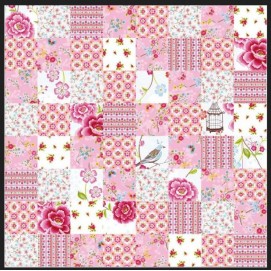 Ковдра Chinese Blossom patch 270x265 pink