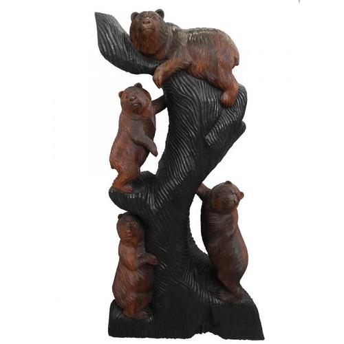 Статуетка Чотири ведмедя на дереві, 170см (ФА-мс-07