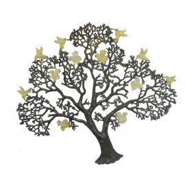 Дерево латунное с птицами на ветвях, 2 цвета (дл-07)