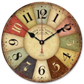 Часы настенные Тоскана d 30см Clock цветные