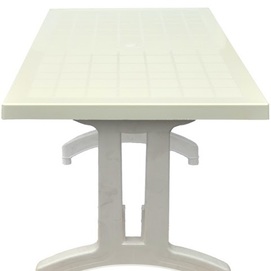 Стіл прямокутний білий з пластиковими ніжками 70 * 120 см