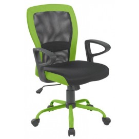 Кресло офисное LENO 27784 черно-зеленое