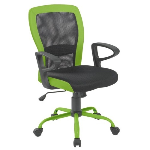 Кресло офисное LENO 27784 черно-зеленое