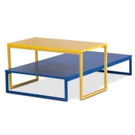 Набір столиків Модерн-3-KS-fk/4-KS-fk D'LineStyle синій/жовтий