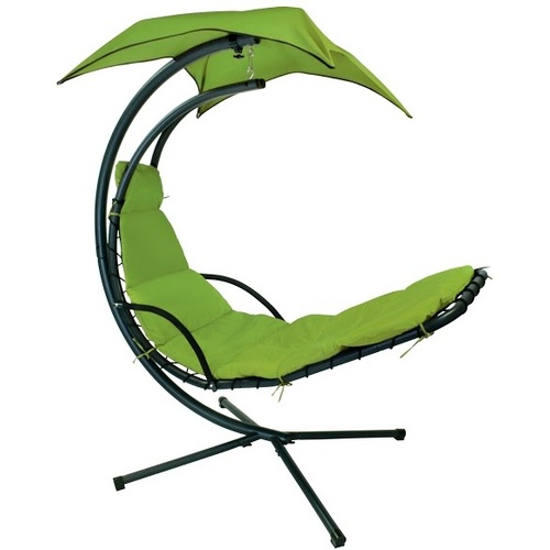 Кресло подвесное Dream с зонтиком 10023 зеленый Garden4You