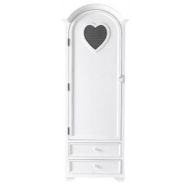 Шкаф 1-дверный Valentine белый 74 см 117185 Onuka