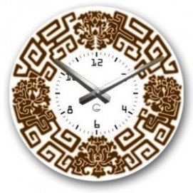 Часы настенные " Греческая тарелка" белые Clok