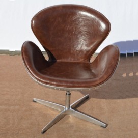 Кресло кожаное IMFOT06 коричневое Indy