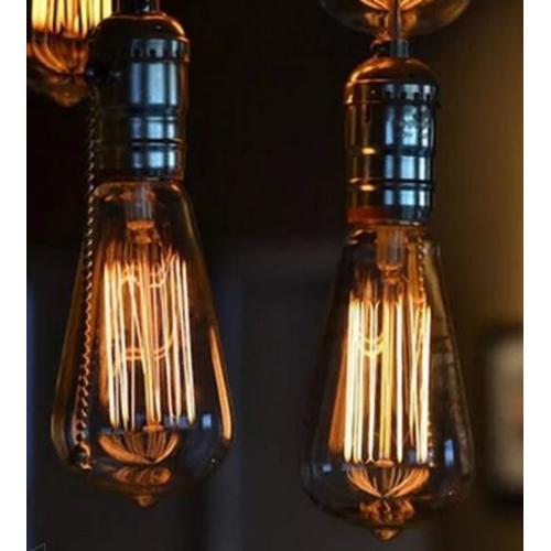 Лампа Едісона ST64 E27 Amber бурштинове скло