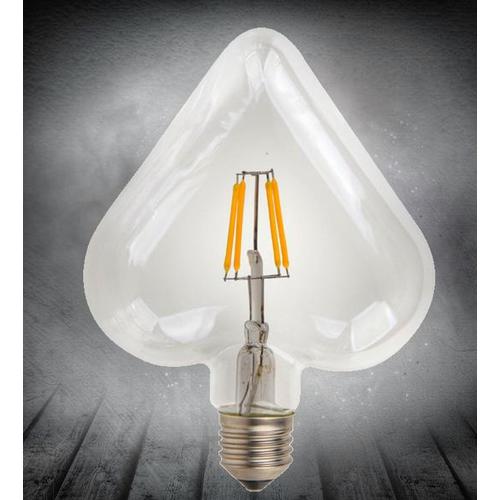 LED лампочка Эдисона сердце X95 4W 2200K Clean прозрачное стекло