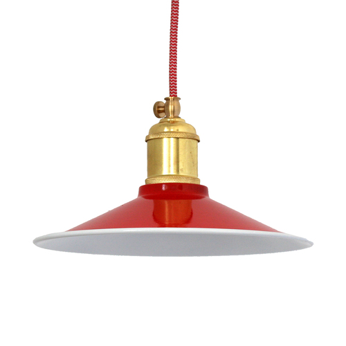 Лампа підвісна конус 22см. червона 740-2 PikArt