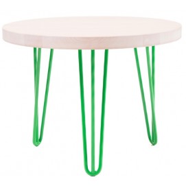 Стол кофейный CIRCLE SMALL (D600, 3ROD) HairpinlegsUA зеленый