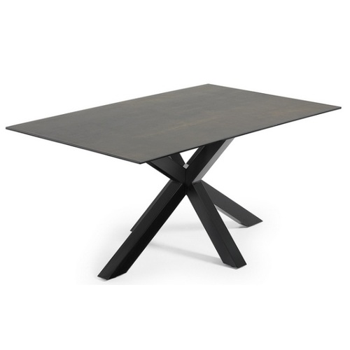 Стіл обідній C436K09 - ARYA Table 160x90 см чорний ноги чорні Laforma