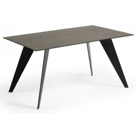 Стіл обідній C366K09 - NACK Table 160x90 см чорний ноги чорні Laforma