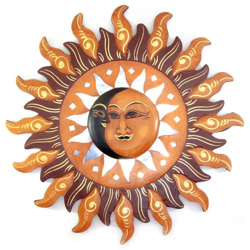 Дзеркало мозаїчне " Місяць і Сонце " (D-40 cм) кольорове 30166