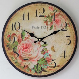 Часы Paris 1921 цветные 35 см Clock 