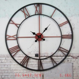 Годинники настінні Готика 3-4 чорні 75 см Clock