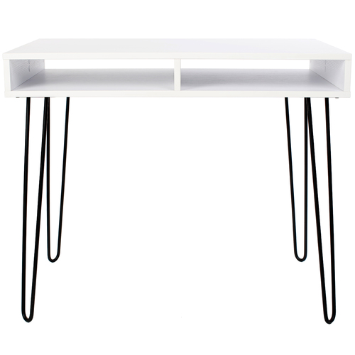 Стол письменный Desk (1500×766, ДСП) Hairpinlegs белый