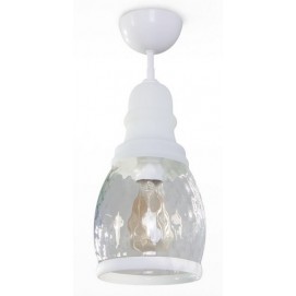 Лампа стельова Грот 30408 ​​біла прозора N&B LIGHT