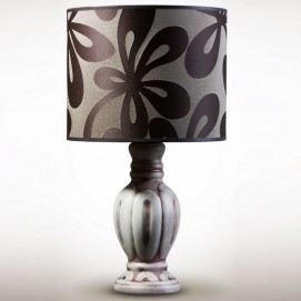 Лампа настільна з абажуром Візантія 19000 сіро-коричнева N&B LIGHT