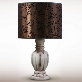 Лампа настільна з абажуром Візантія 19000 коричнева N&B LIGHT