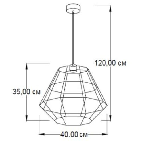 Лампа підвісна Black Fort 36140.01.01 біла Imperium Light