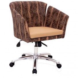 Крісло офісне LARA/LRA03 коричневе Caris