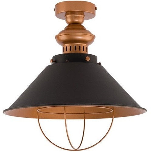Лампа потолочная GARRET 9247 черная+медь Nowodvorski 2018
