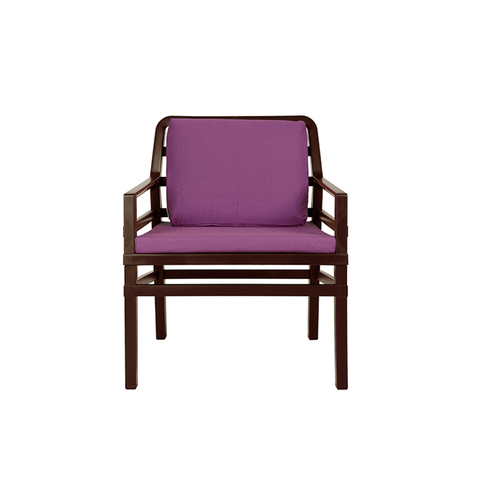 Крісло Aria Poltrona шоколад + фіолетовий 40330.05.068.068 Nardi
