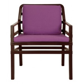 Крісло Aria Poltrona шоколад + фіолетовий 40330.05.068.068 Nardi