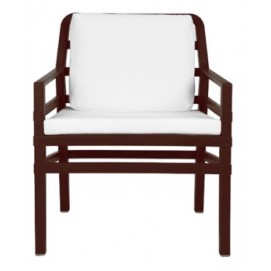 Крісло Aria Poltrona шоколад + білий 40330.05.155.155 Nardi