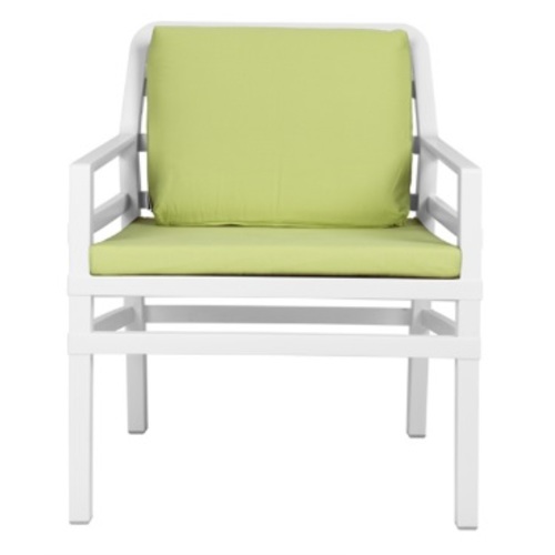 Крісло Aria Poltrona біле + зелене 40330.00.061.061 Nardi