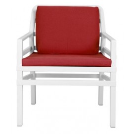 Крісло Aria Poltrona біле + червоний 40330.00.065.065 Nardi